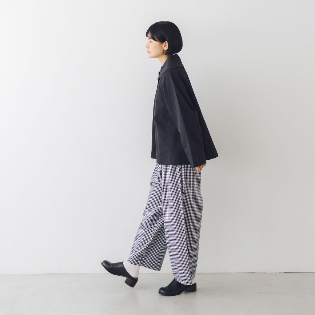 くらすこと ＋to クラシカルなコットンナイロンショートコート