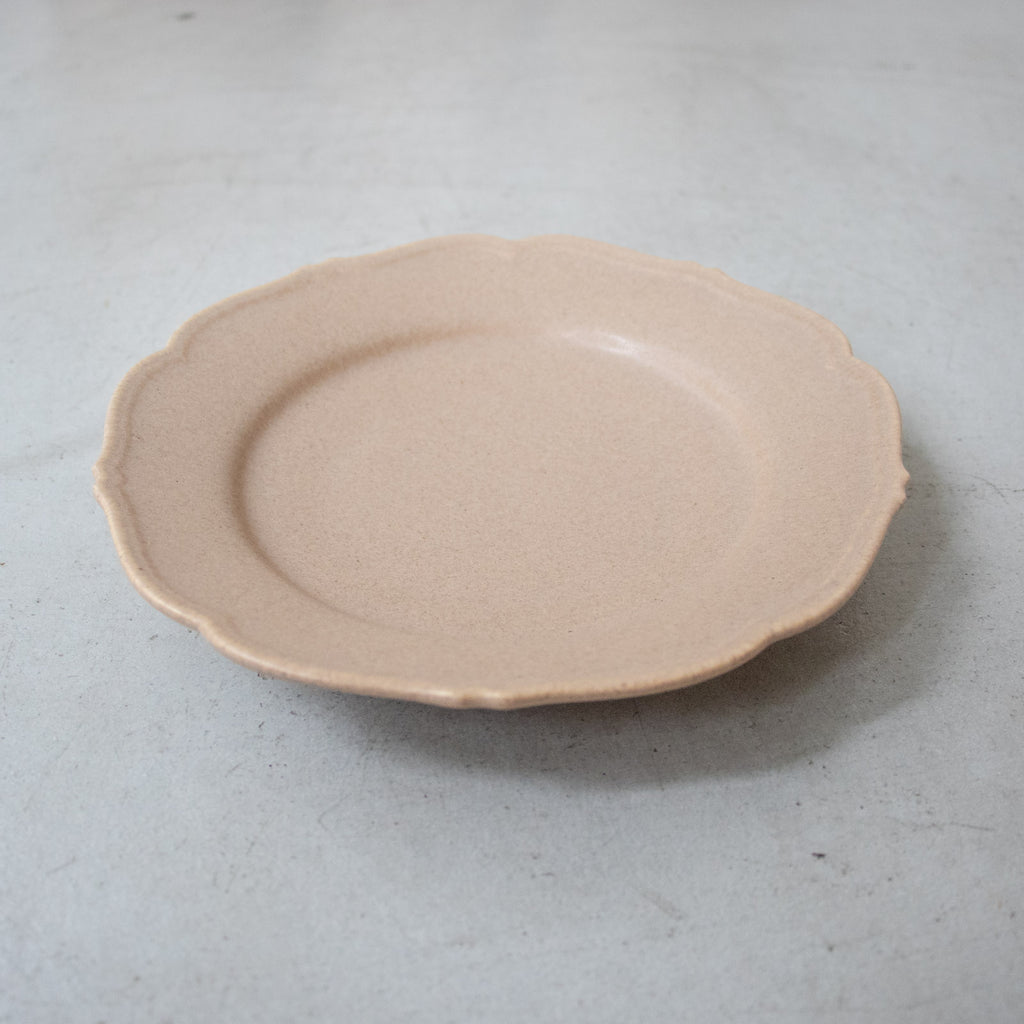 Awabi ware 輪花皿 M