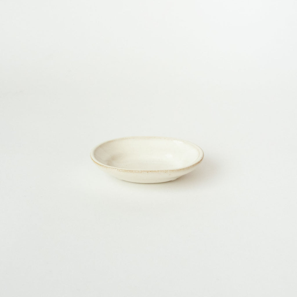 Awabi ware 楕円豆皿