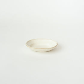 Awabi ware 楕円豆皿
