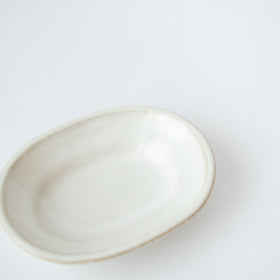 Awabi ware 楕円豆皿