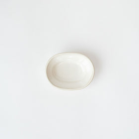 Awabi ware 楕円豆皿