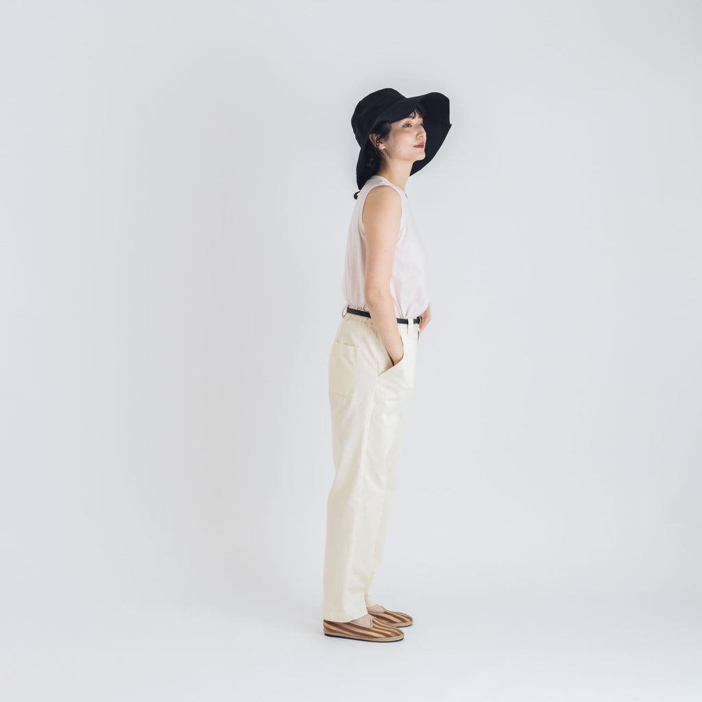 fog linen work リネン アトリン ハット ブラック