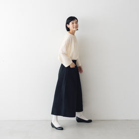 MAGALI ハイカウントコットンリネン コクーンパンツ