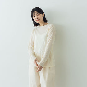 ROBE de PEAU リラックスシアープルオーバー