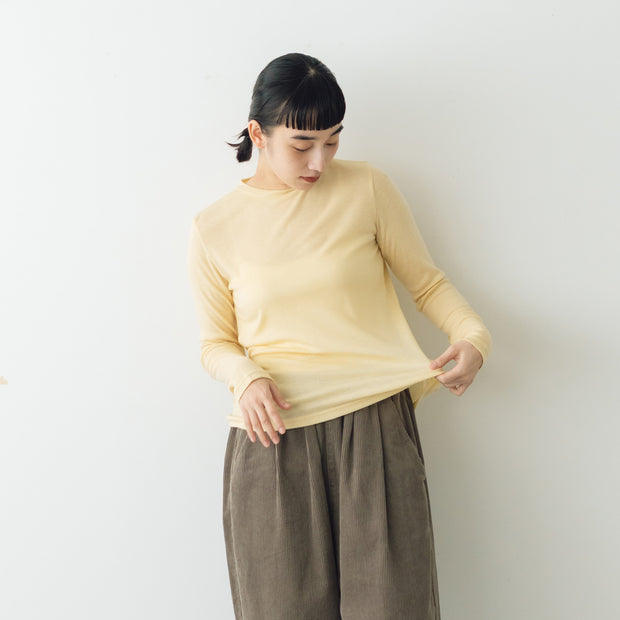 【SALE】 ROBE de PEAU クルーネックプルオーバー