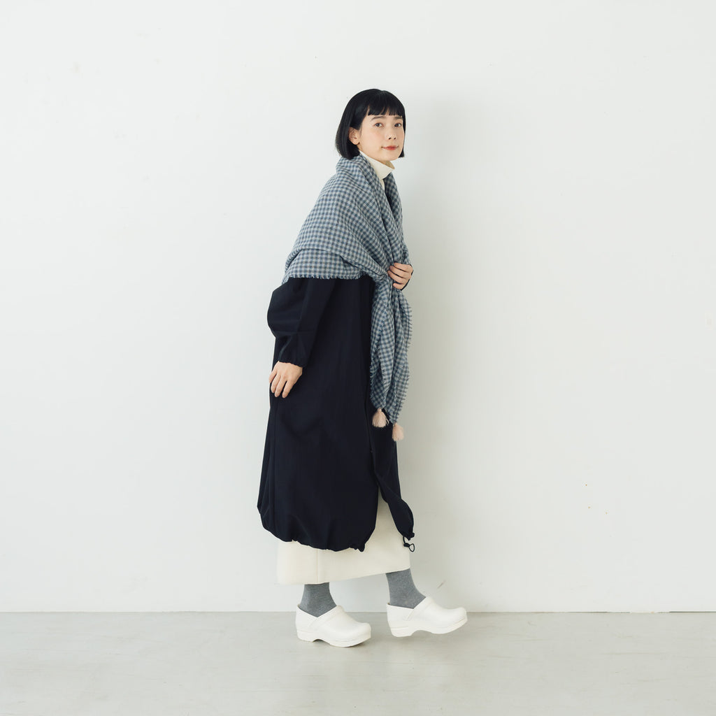 ROBE de PEAU ウールガーゼタッセルストール
