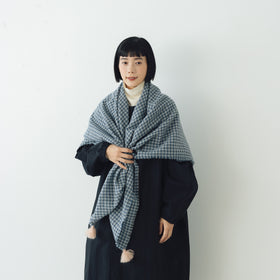ROBE de PEAU ウールガーゼタッセルストール