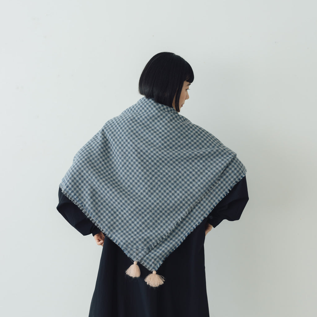 ROBE de PEAU ウールガーゼタッセルストール
