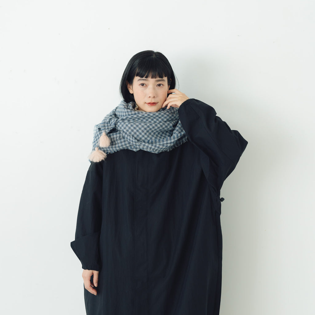 ROBE de PEAU ウールガーゼタッセルストール