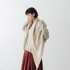 ROBE de PEAU ウールガーゼタッセルストール