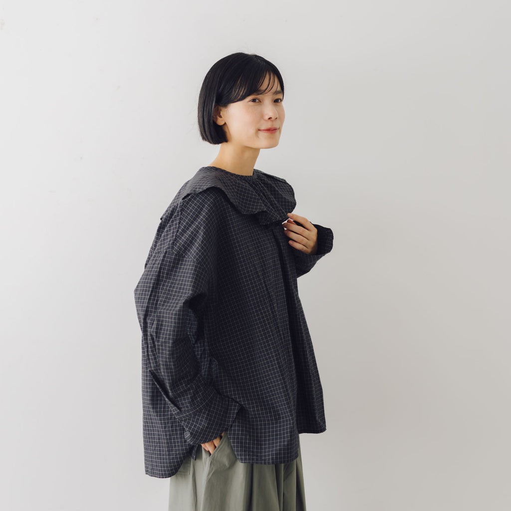 ROBE de PEAU 2wayフリルカラーブラウス