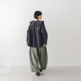 ROBE de PEAU 2wayフリルカラーブラウス