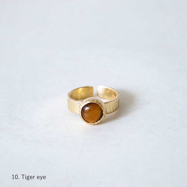 SURUME. Cutting Stone Ring