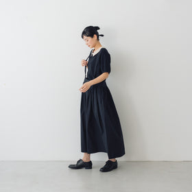MAGALI ループバックコットン オーガンジー襟カットソー