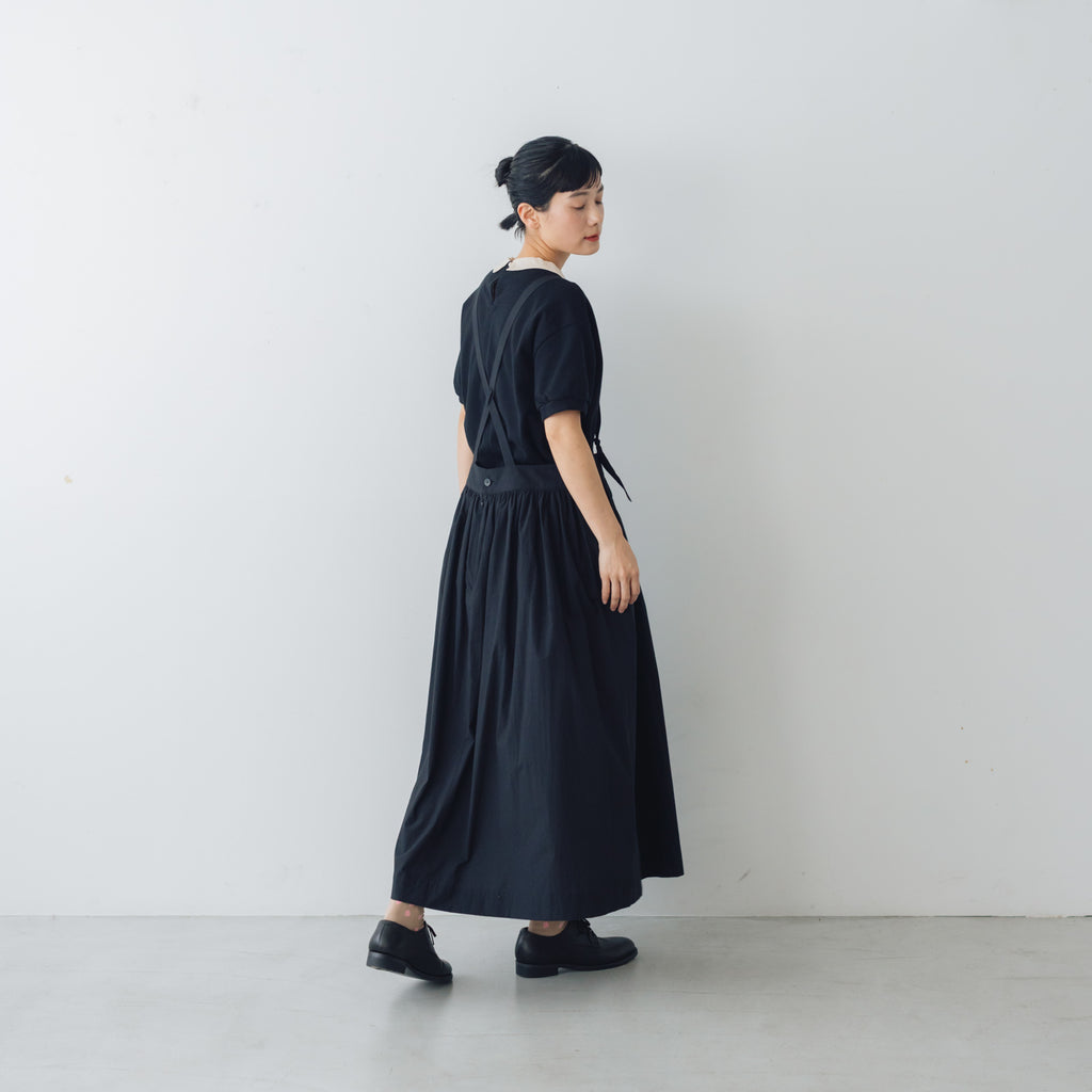 MAGALI ループバックコットン オーガンジー襟カットソー