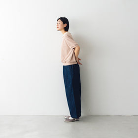 MAGALI ループバックコットン オーガンジー襟カットソー