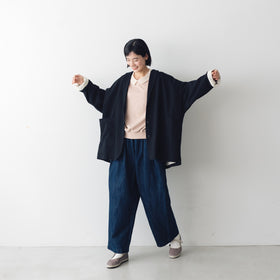 MAGALI ループバックコットン オーガンジー襟カットソー