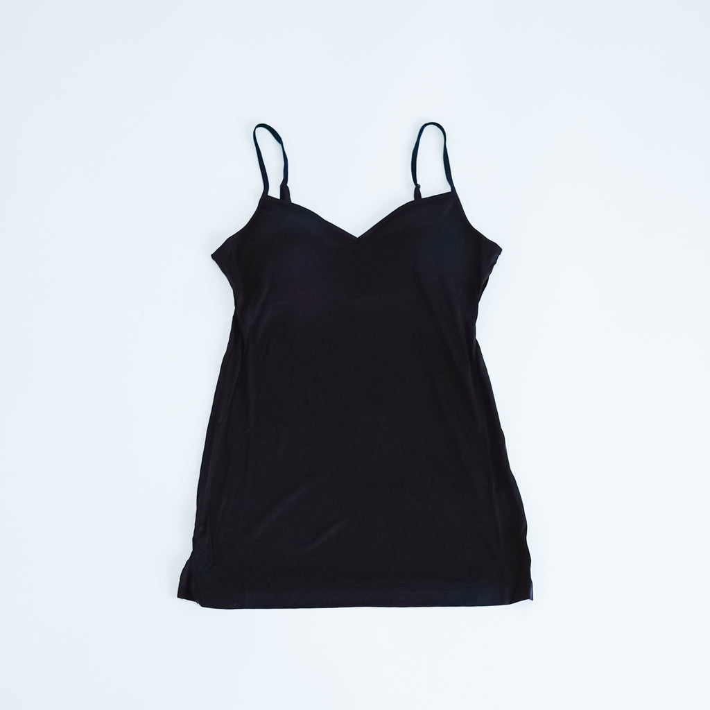 COCOONA SKINWEAR カップ入り Vキャミソール（アジャスター付き）