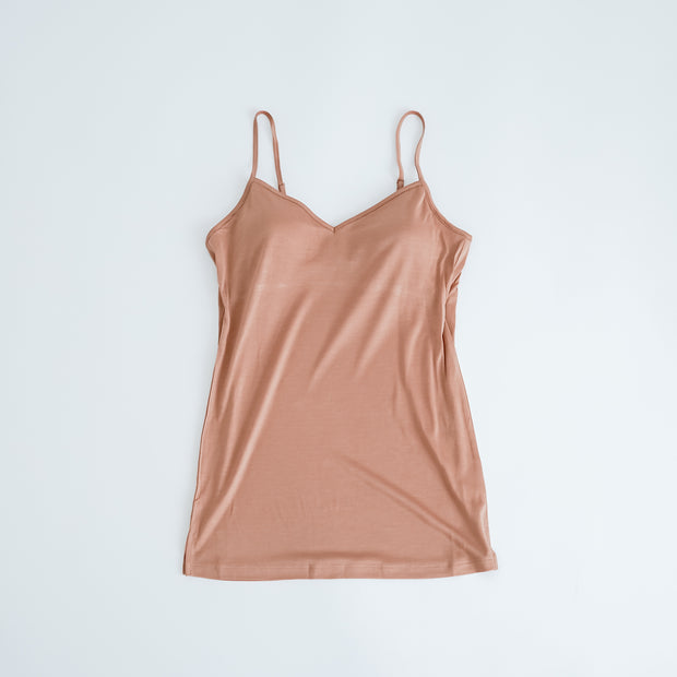 COCOONA SKINWEAR カップ入り Vキャミソール（アジャスター付き）