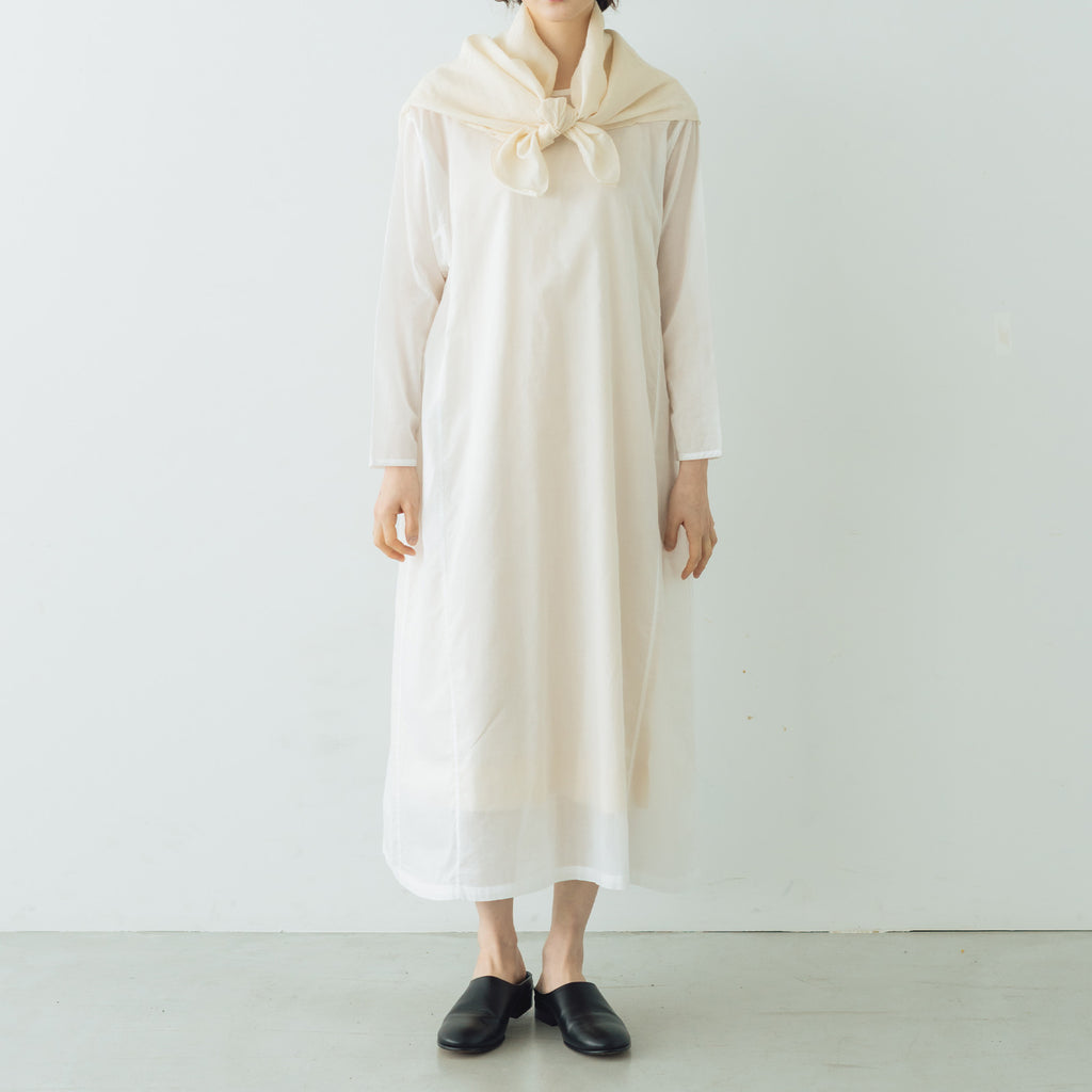 Yoli Cotton ramie scarf ベージュ
