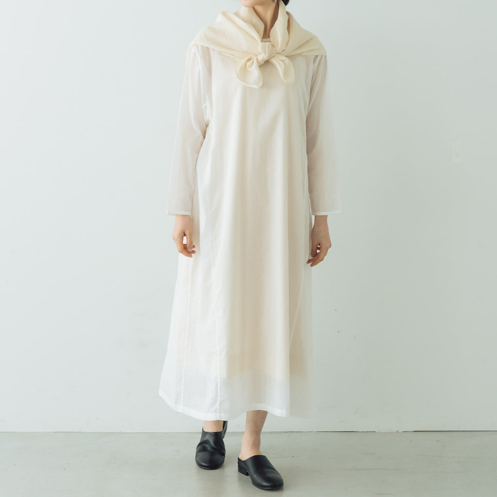 Yoli Cotton ramie scarf ベージュ