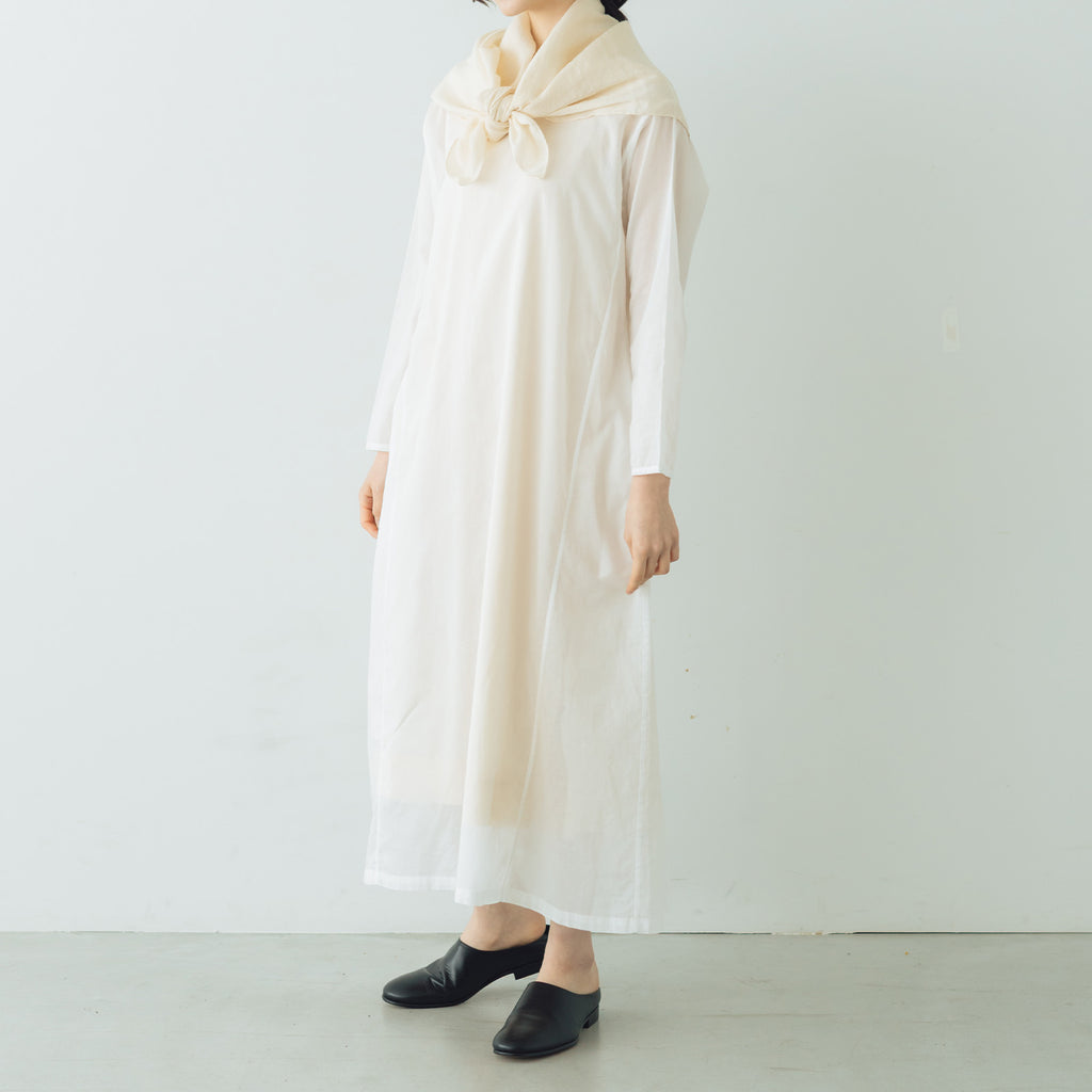 Yoli Cotton ramie scarf ベージュ