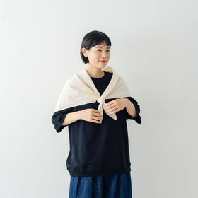 Yoli Cotton ramie scarf ベージュ