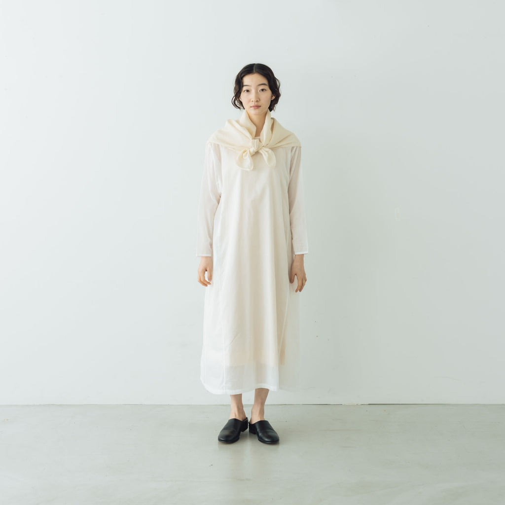Yoli Cotton ramie scarf ベージュ