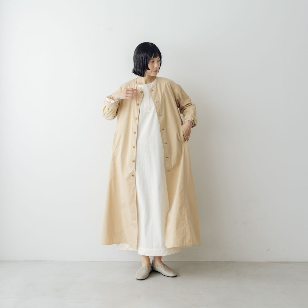 Yoli Cotton long simple coat
