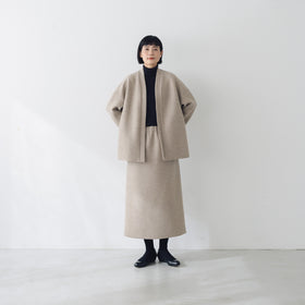 Yoli Felted wool tight skirt