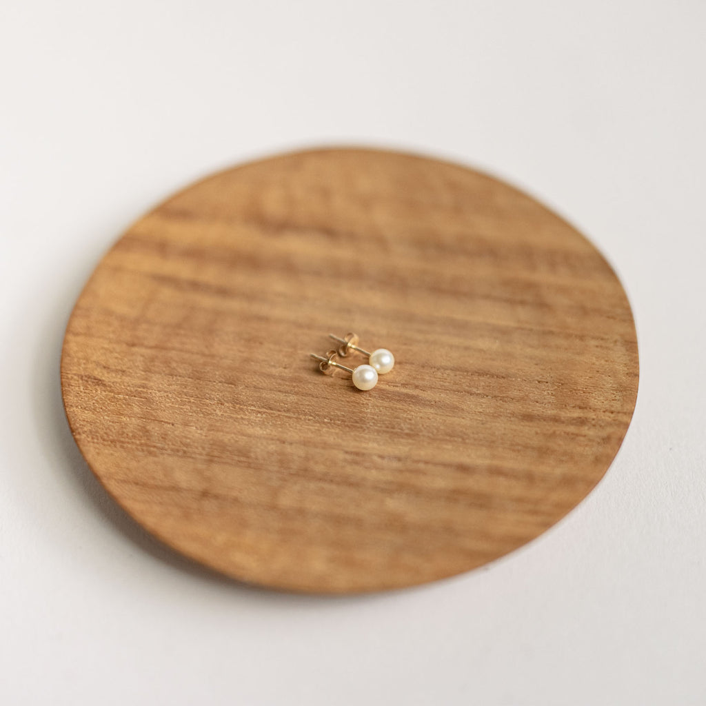 yoriko mitsuhashi あこやパールピアス 4.5mm