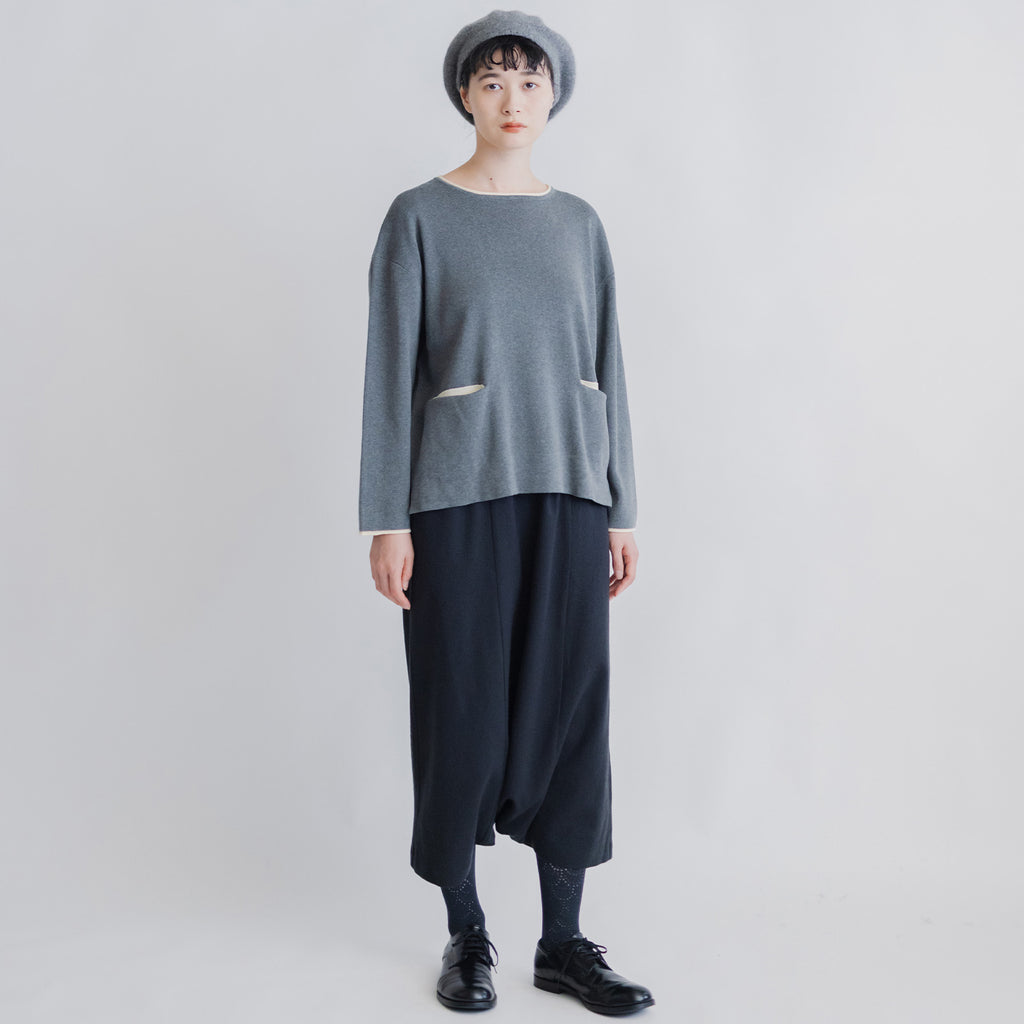 pot and tea 度詰ニットプルオーバー