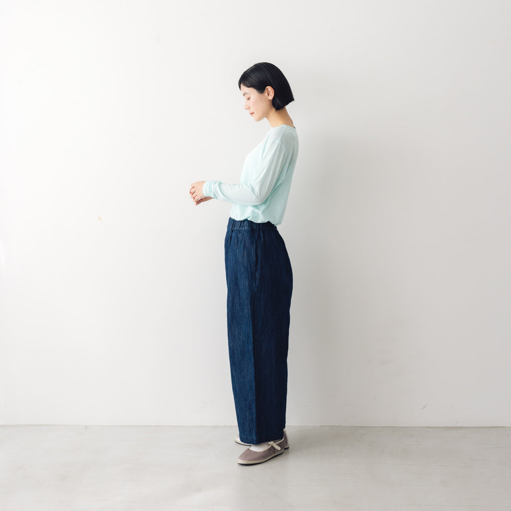 me. flow cotton silk ロングスリーブT