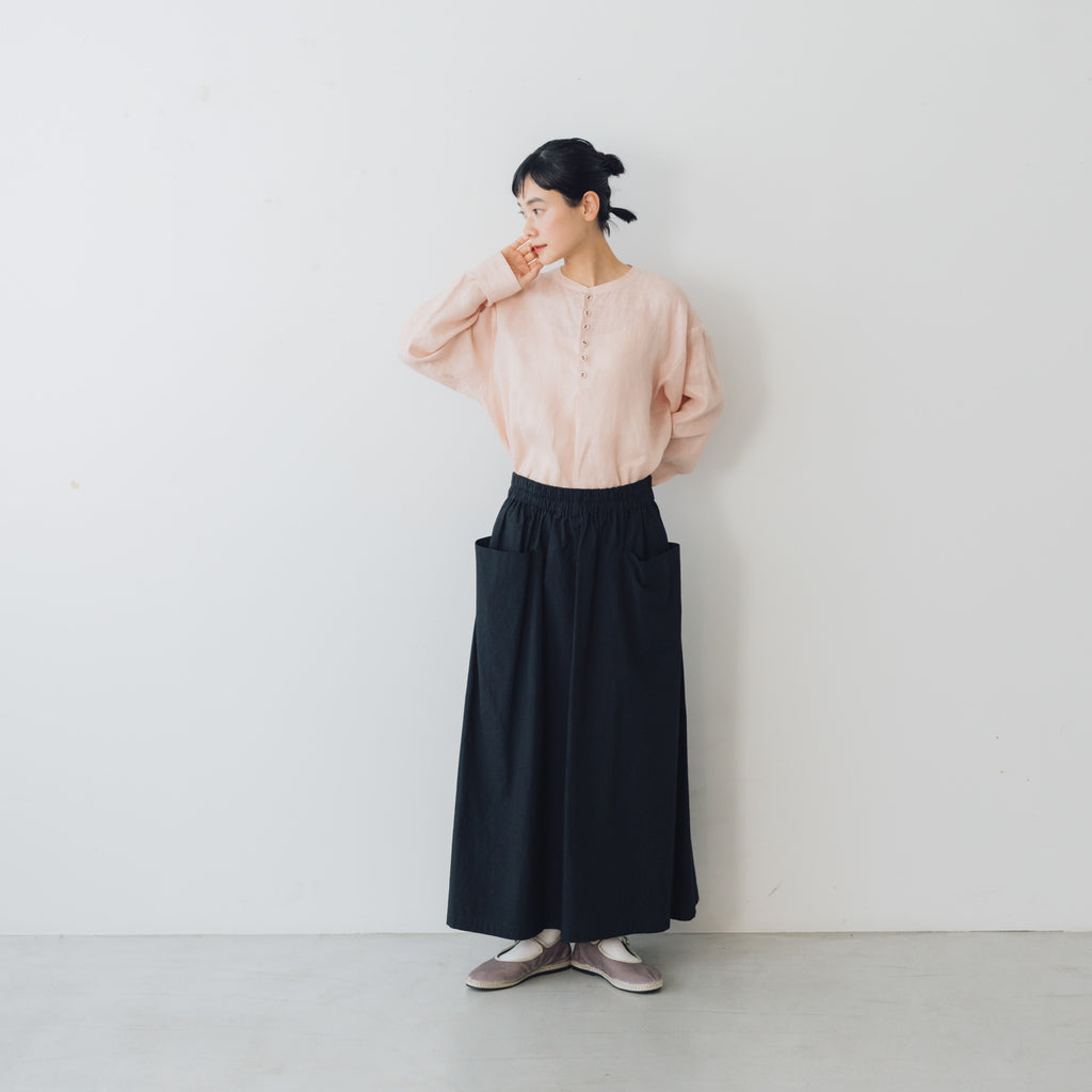 atelier naruse リネンスモックブラウス