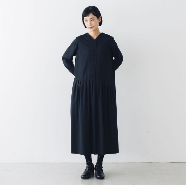 atelier naruse FORMAL クルミボタンワンピース
