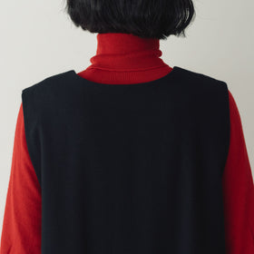 atelier naruse コットンウールヘリンボーンジャンパースカート