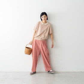 atelier naruse コットンタックパンツ