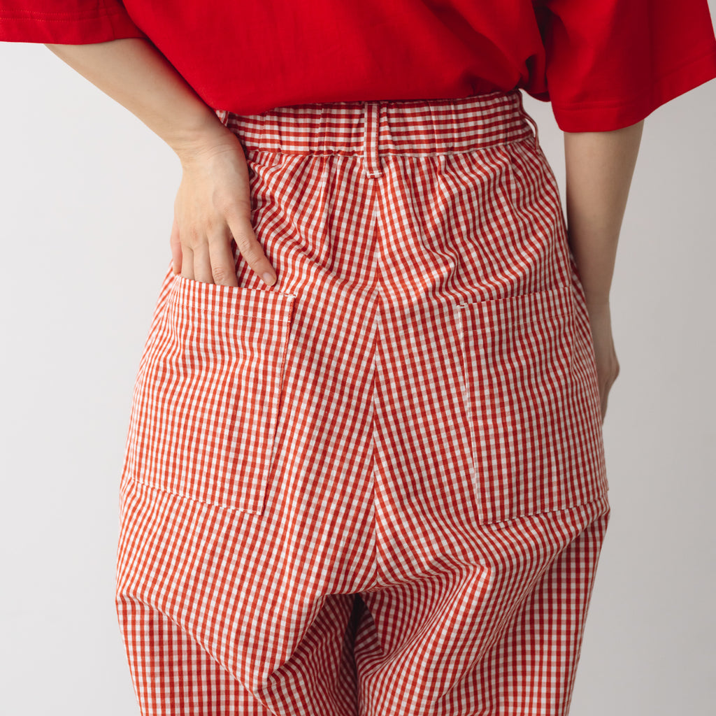 atelier naruse コットンタックパンツ