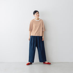 atelier naruse コットンボーダーカットソー（半袖）