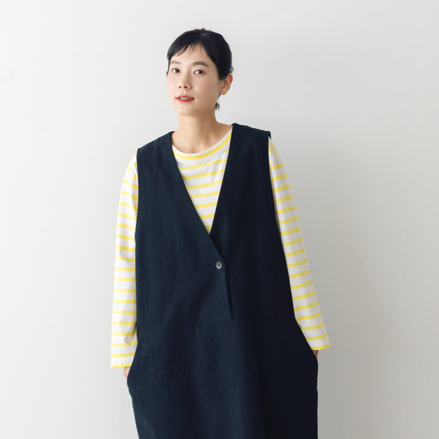 atelier naruse コットンボーダーカットソー ~＋homme~（長袖）
