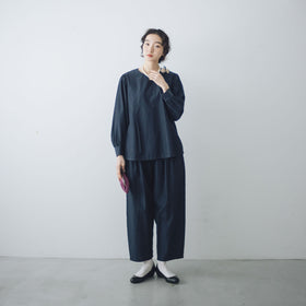 「わたしたちらしい、大人のかわいらしさ」ブラウス＋サルエルパンツのセットアップ