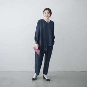 「わたしたちらしい、大人のかわいらしさ」ブラウス＋サルエルパンツのセットアップ