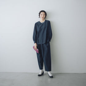 「わたしたちらしい、大人のかわいらしさ」ブラウス＋サルエルパンツのセットアップ