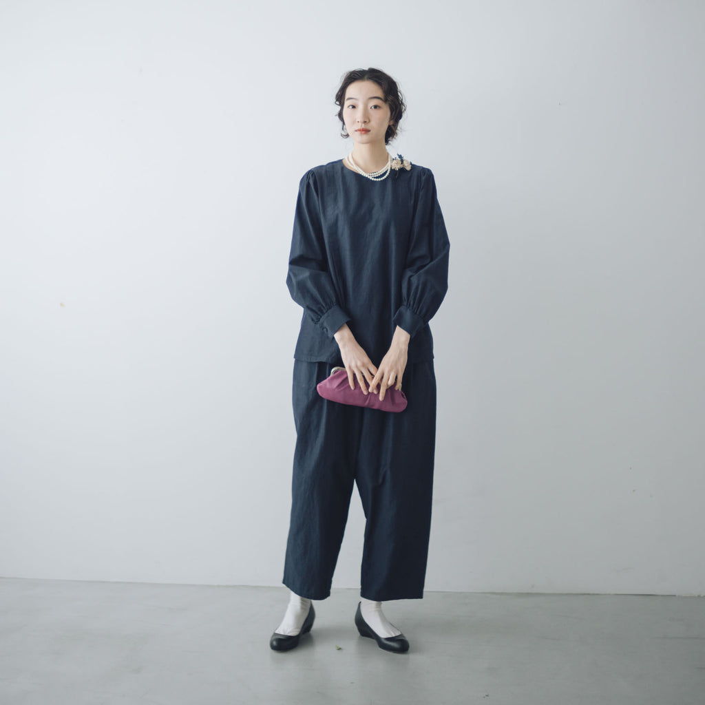 「わたしたちらしい、大人のかわいらしさ」ブラウス＋サルエルパンツのセットアップ