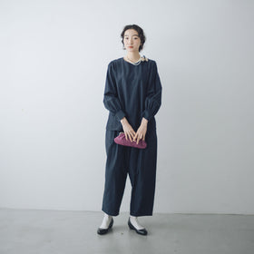 「わたしたちらしい、大人のかわいらしさ」ブラウス＋サルエルパンツのセットアップ