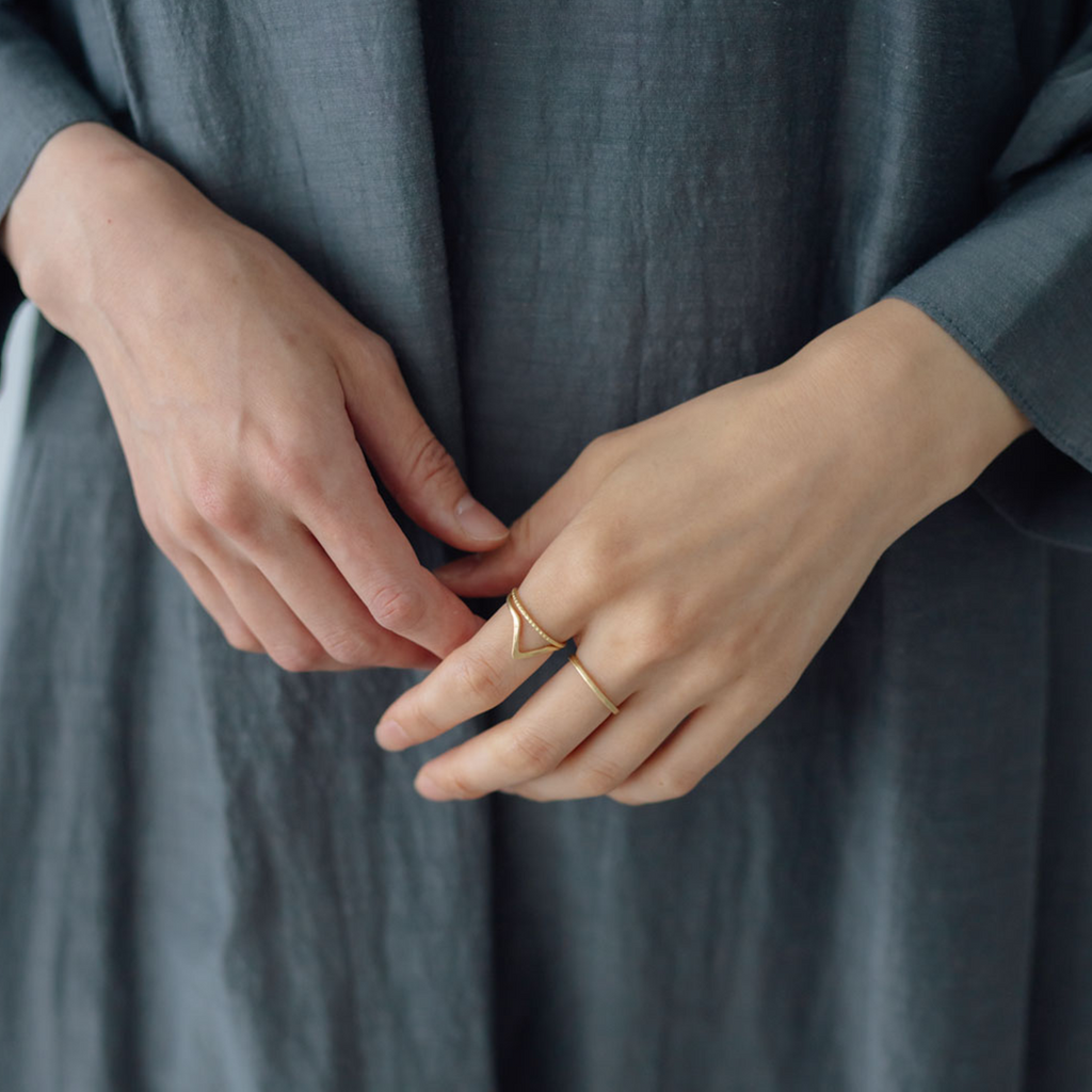 SURUME. Solid Texture Ring