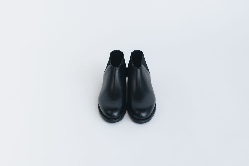 BEAUTIFUL SHOES MIDDLE-CUT SIDEGORE ブラック