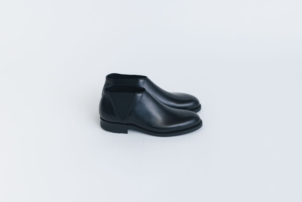 BEAUTIFUL SHOES MIDDLE-CUT SIDEGORE ブラック