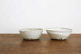 広川絵麻 5寸鉢 白 （高台なし）
